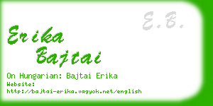 erika bajtai business card